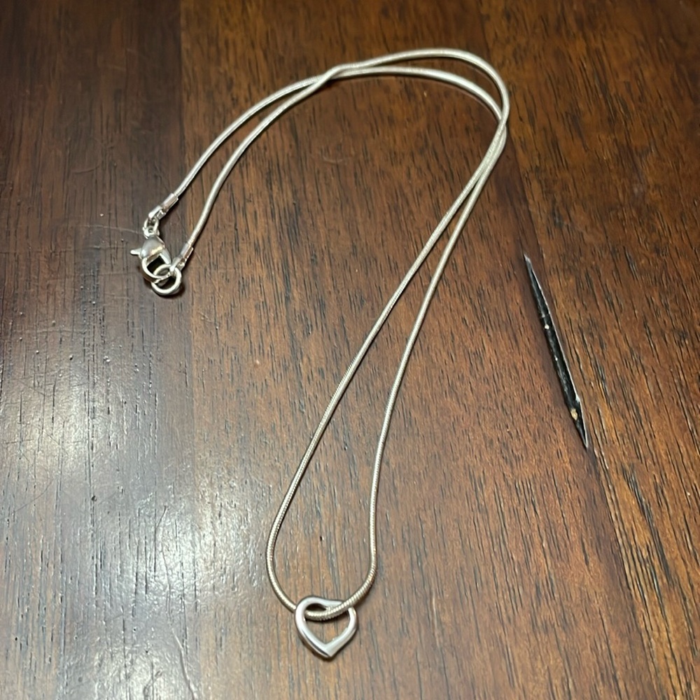 Simply Silver Heart Necklace